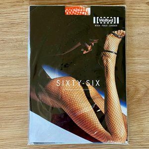 Wolford Flash Orange Fishnet Pantyhose (NWT)